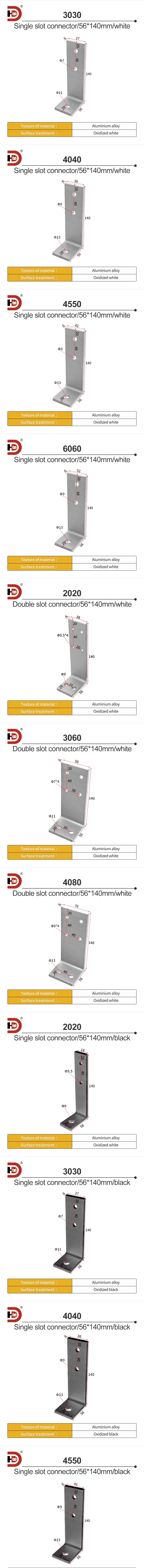 Aluminum L-shaped Foot Connector, square Foot Cup, Ground Fixing Component, Foot Fence Base, Guardrail Support Fastener manufacture
