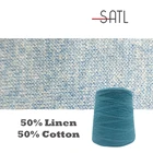 Yarn Buy Cotton Yarn Factory Price 50%Linen 50%Cotton Cone Yarn For Knitting 2/21s