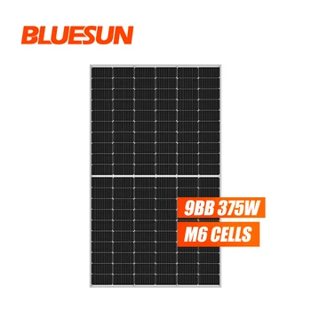 World best solar panels China best half cell pv solar modules full black solar panel 350 watt 370 watt solar panel 335 watt