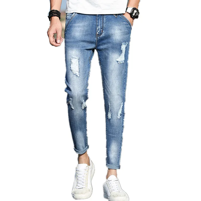 Logo Damaged Jeans Brand Clothes 