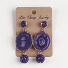 Stone Jewellery Jewellery Suppliers New Fashion Druzy Stone Earrings Jewellery
