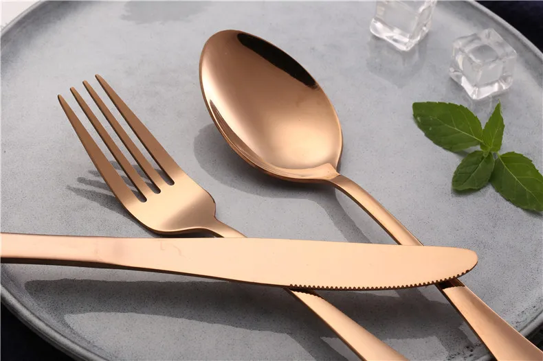 CLASSIC 24 PCS Stainless Steel Flatware Cutlery Set Wholesale Customized Party Gifts Tableware for Dinner