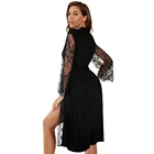 Kimono Custom Designer Women Robe Slik Satin Long Lace Kimono Robe Women