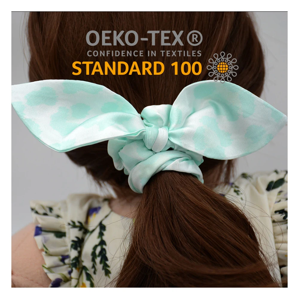 16mm Silk rabbit ear hair accessories girl's favorite silk hair accessories girl's bow hair accessories