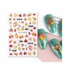 Hot Sale 10 Designs Flower Nail Decoration DIy Nail Art Sticker Transfer For Nails