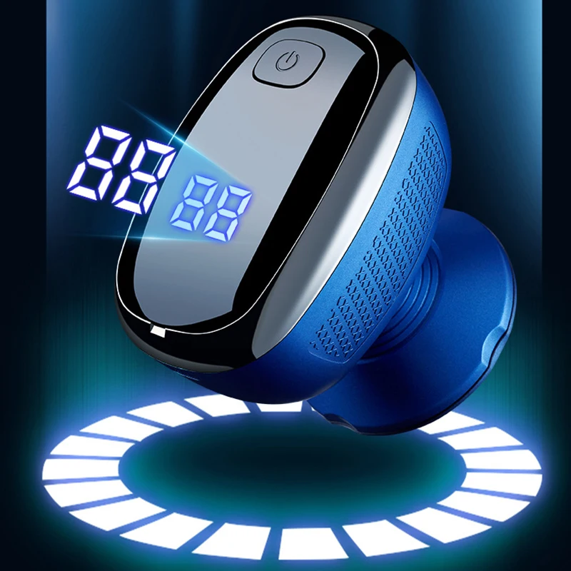 Portable USB Powered Rechargeable Rotary Electric Shaver Custom Trimmer Single Blade Razor Popular for Men's Face Household supplier