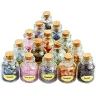 Gem Tumbled Stone Natural Quartz Rock Crystals Gem Healing Stones Gravel Tumbled Stone In Glass Bottles