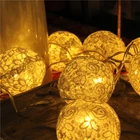 String Lights Led Modern Design Wholesale Ramadan Fairy Lace Cotton Mini Ball Led String Light