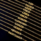 Anklets For Women 18 K Gold Plated Stainless Steel 12 Zodiac Sign Anklet For Women