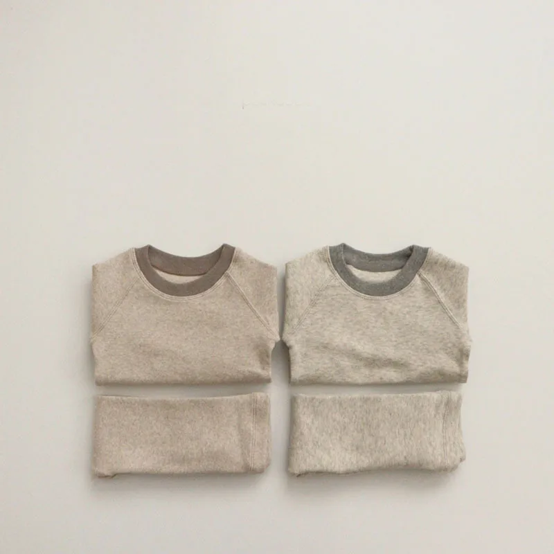 Newborn baby clothes winter knitted sweater rompers toddler baby infant bottomed pants kids two piece clothes sets