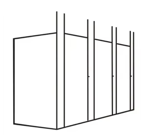 Modern Commercial Waterproof HPL Board Bathroom Toilet Partition supplier