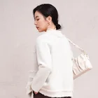 Coat Women's Round Collar Single Breasted Winter Short Trench Pea Coat