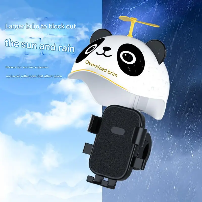 2025 Hot Motorcycle Mobile Phone Holder Sunshade Umbrella Phone Holder Waterproof Helmet Phone Holder