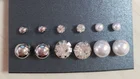 6 Earrings Simple But Looks Nice 6 Pack On Post Earrings Women Jewelry