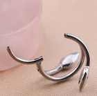 Hoop Earring Newest Titanium CZ Hinged Segment Ring Cartilage Hoop Earring Snake Shape Daith Piercing Jewelry
