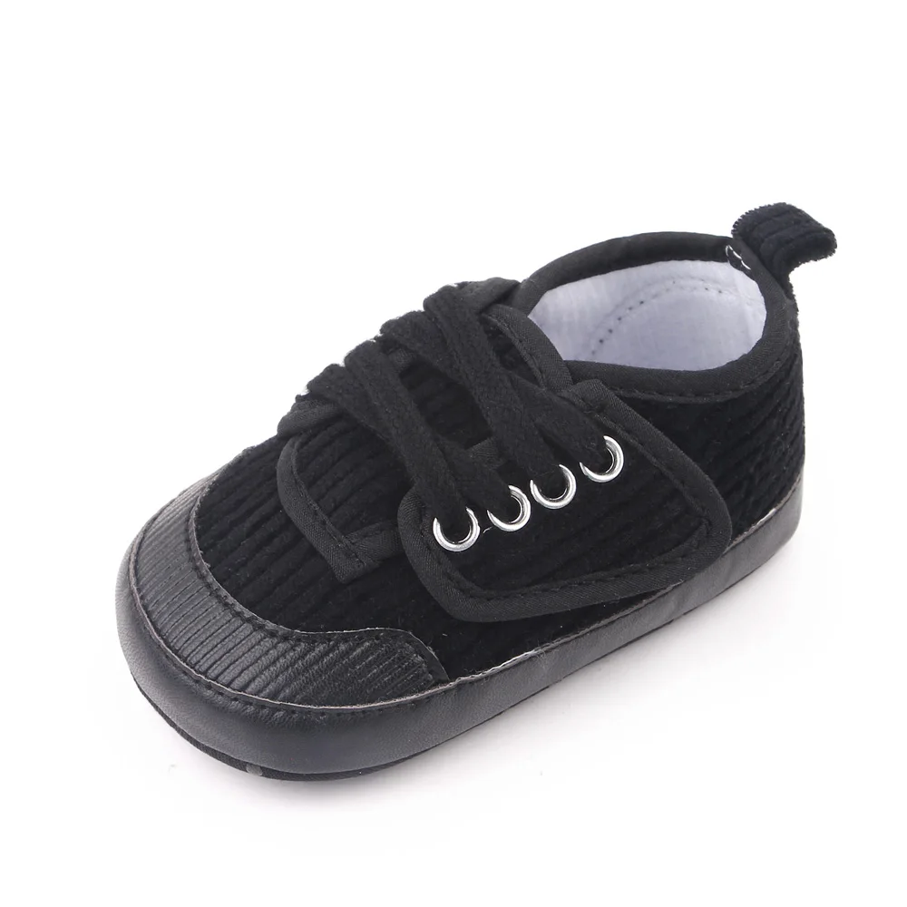 0-1 Year Old Infants Indoor Toddler Shoes Baby Boys Solid Color Soft Soled Casual Shoes details