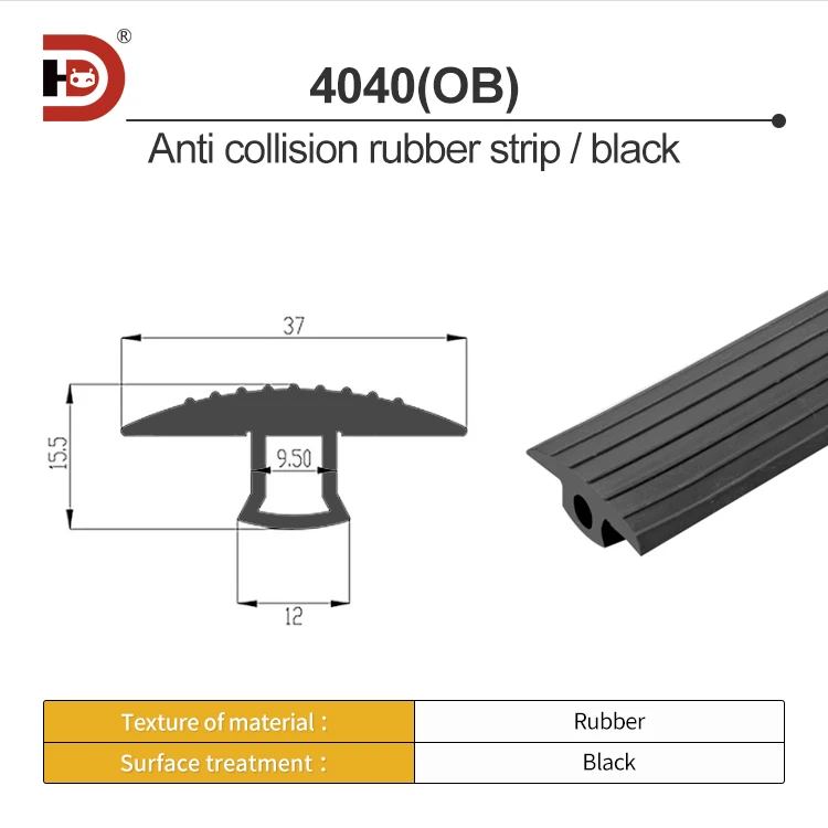 30/40/45 Aluminum Profiles, Dust-proof Rubber Strips, Anti-collision Strips, Flat Anti slip Strips, Slot Filling Seals supplier