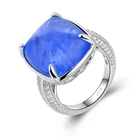 Wedding Rings Ring Young Women Sterling Silver Wedding Engagement Gemstone Rings Blue Sapphire Ring