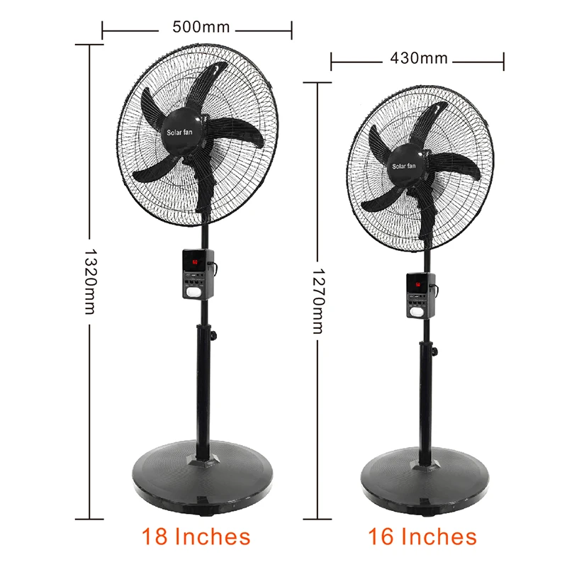 Rechargeable Solar Stand Fan, 12V, 25W - detail 10