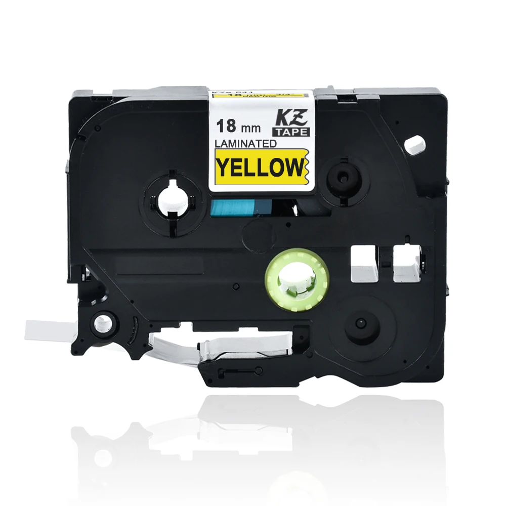 Compatible Brother TZ-641 TZe-641 TZ641 P-Touch Black On Yellow Label Tape 18mm 