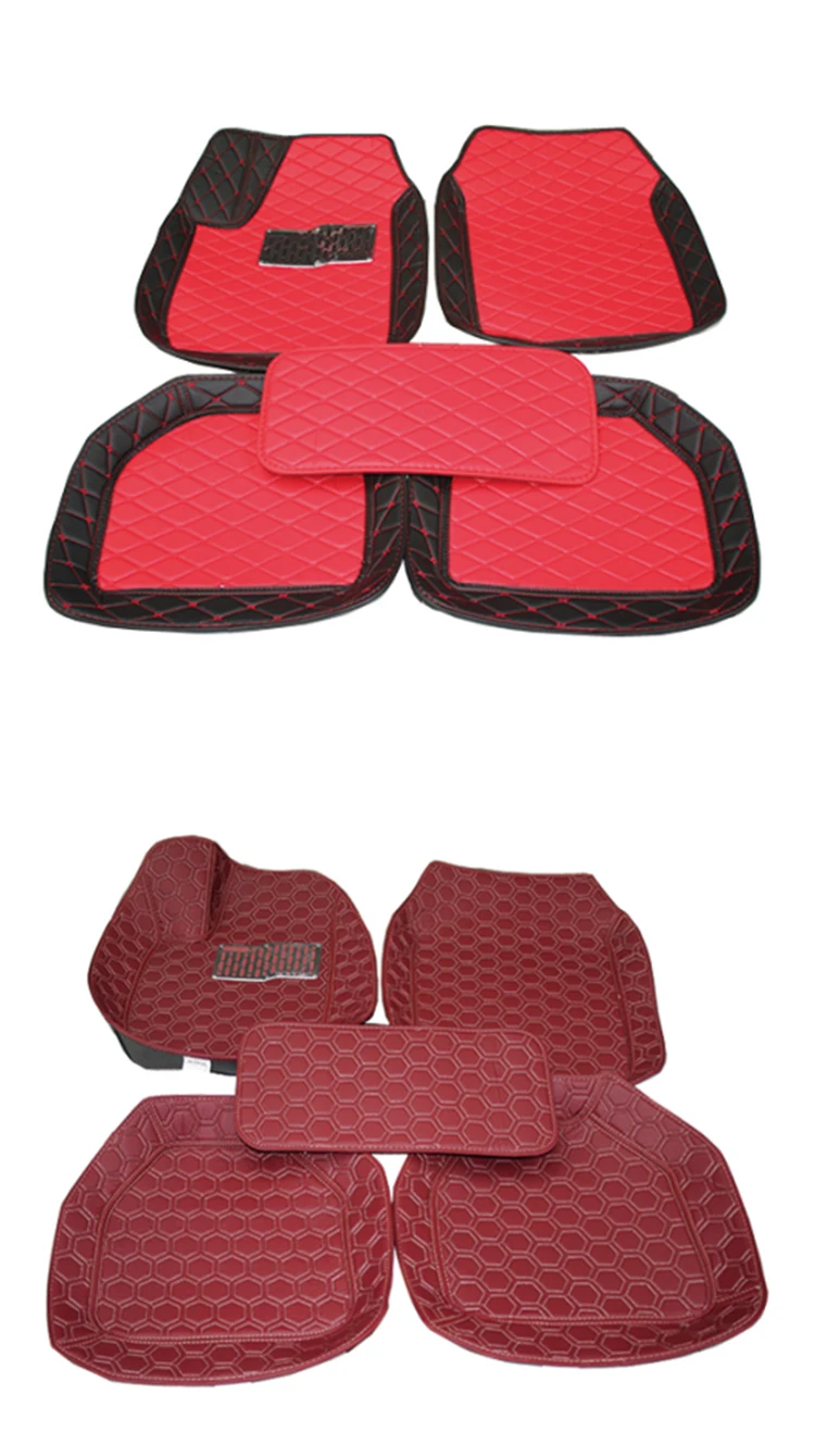 3D Universal Factory direct sale car mat hand sew leather car floor mat