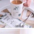 Gift Wholesale Custom Warmer Sublimation Coffee Porcelain Mugs Business Gift Set Luxury