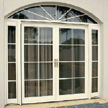 ALUFRONT Modern Aluminum Balcony Casement Glass Entry Door Swing Opening Manual Operation Fiberglass Screen for Villa Use