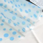 Coat T-shirt New Fashion Rain Coat Lamination Blue Dot Print Spandex T-shirt Fabric