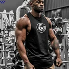 Singlets Cotton Men Singlets Cotton Polyester Workout Stringer Gym Vest Tank Top Sportswear
