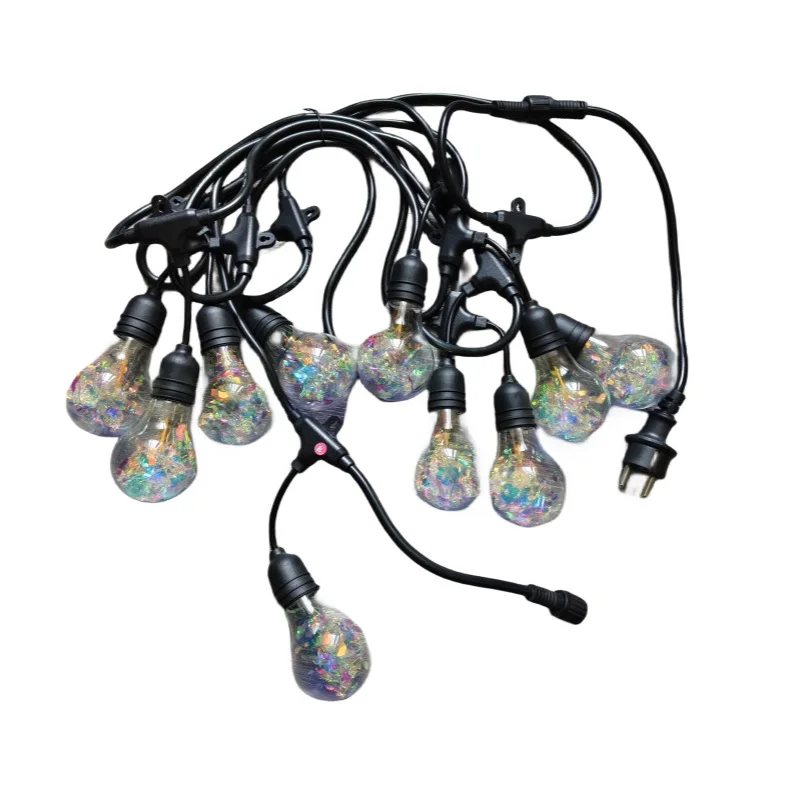 A60 patio lights led outdoor string garden christmas lights led string waterproof hanging fairy string lights