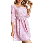 Dresses Ladies Dress Fashion Cheap Summer Dresses Ruffle Hem Women Casual Ladies Dress