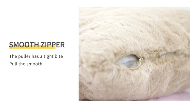 Wholesale Throw Pillow Modern Fur Throw Pillow Covers White Faux Rabbit Fur Throw Pillows H13bd837c29794c28b6a4b9d35dacc613j