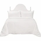 Home Linen Wholesale Natural Good Quality Nondisposable Classical Solid Hotel Home Linen Bedding Set