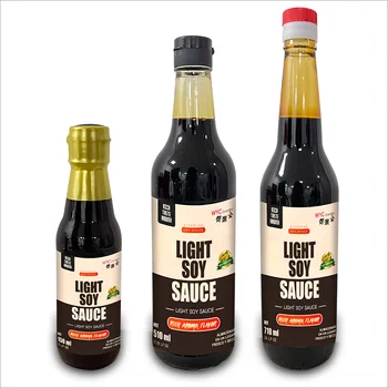 Light Soy Sauce Factory Price Supermarket Food Industry Seasoning Condiment 150 510 710ml Choose Private Label OEM ODM Low Price