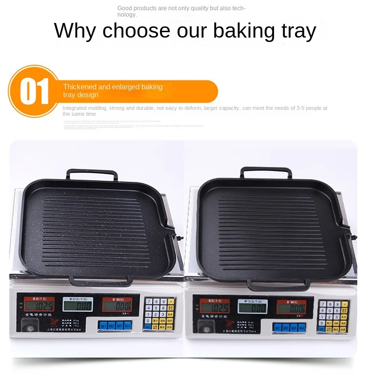 Factory Hot Sale Aluminum Grill Plate Stove Top Grill Plate Bbq Grill