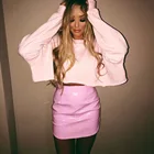 Plain Hoodie Woman Wholesale Long Sleeve Plain Pullover Oversize Short Crop Top Hoodie Long-sleeved Woman Hoodie