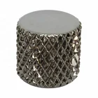 Precision CNC Machining Extra Heavy Knurl Flat Top Brass Knob For 1/4 In. Shaft Pots