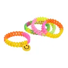 Silicone Charm Silicone Silicone Pendant Bracelet Smile Face Pendant Twist Silicone Bracelet With Custom Charm
