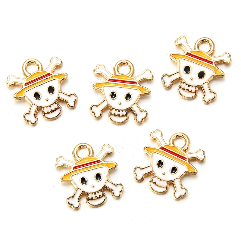 Japanese Anime Cartoon Skull Charms Pirate Road Flying Anchor Skull Logo  Enamel Pendant Diy Necklace Jewelry Cosply Jewelry - Buy Charms,Charms For  Jewelry Making,Japanese Anime Cartoon Cartoon One Piece Pendant Pirate Road