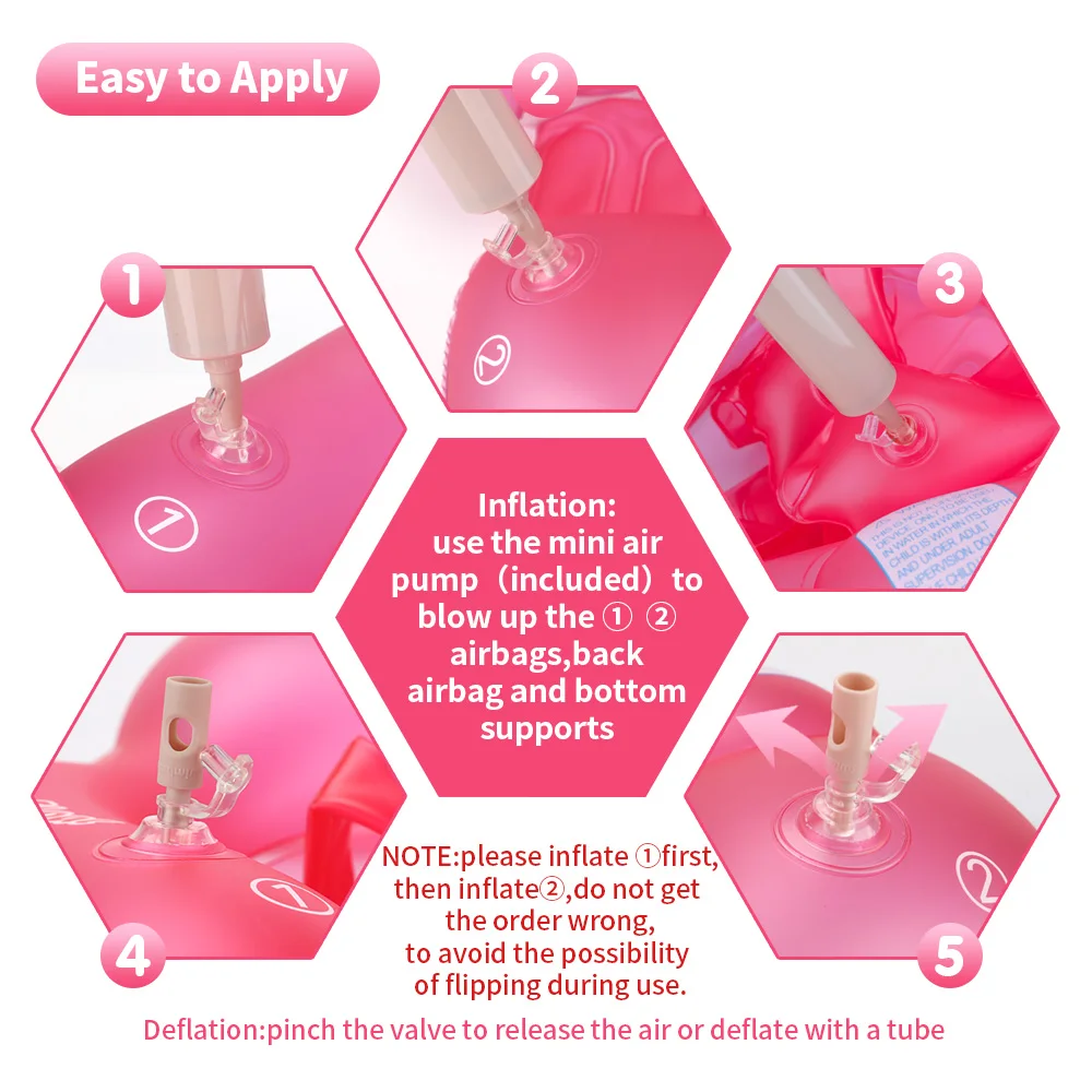 Swimbobo Inflatable Newborn Baby Swimming Floats Wholesale Summer Kids Swim Inflatable Water Float Ring With Canopy