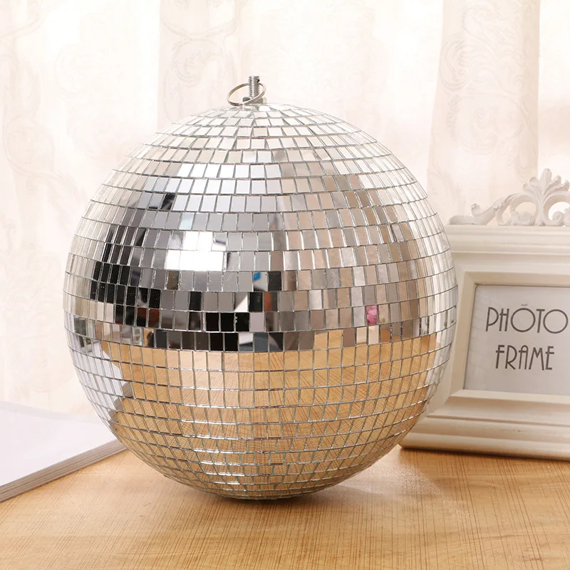 Tsinye Disco Ball with Motor Light Hanging Mirror Ball Batteries Powered Rotating Motor for Disco Party Decoration