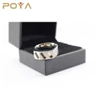 Titanium Ring Ring Cores POYA 8mm Titanium Blank Ring Cores For Glowing Sticks Inlay Comfort Fit