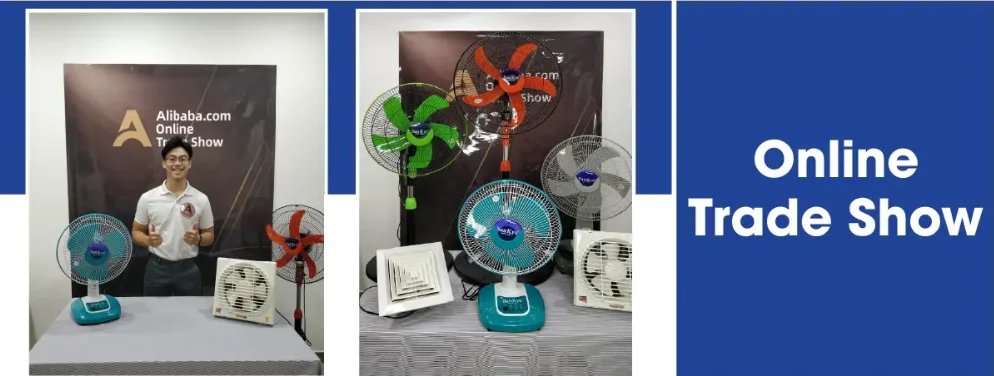 Electric Wall-mounted Industrial Fan, 3-Speed, Copper - detail 42
