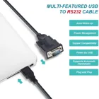 Usb To Cable USB 2.0 To Serial 9-Pin DB-9 RS-232 Adapter Cable 6ft Cable
