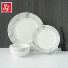 Bowl Ceramic Ceramic The Grey Marble 3 Piece Set Contains A Flat Rice Bowl Ceramic Tableware Set