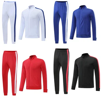 2024 winter long sleeve set Tracksuit jogging kit training jersey zipper jacket for man or woman customizable for wholesale