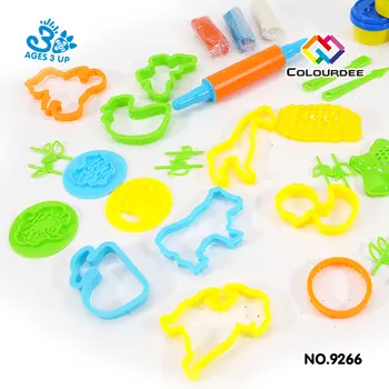 Hot selling Play Dough Factory Play Toys Modeling Clay Air Dry Clay Slime Non Toxic jungle set safari animals