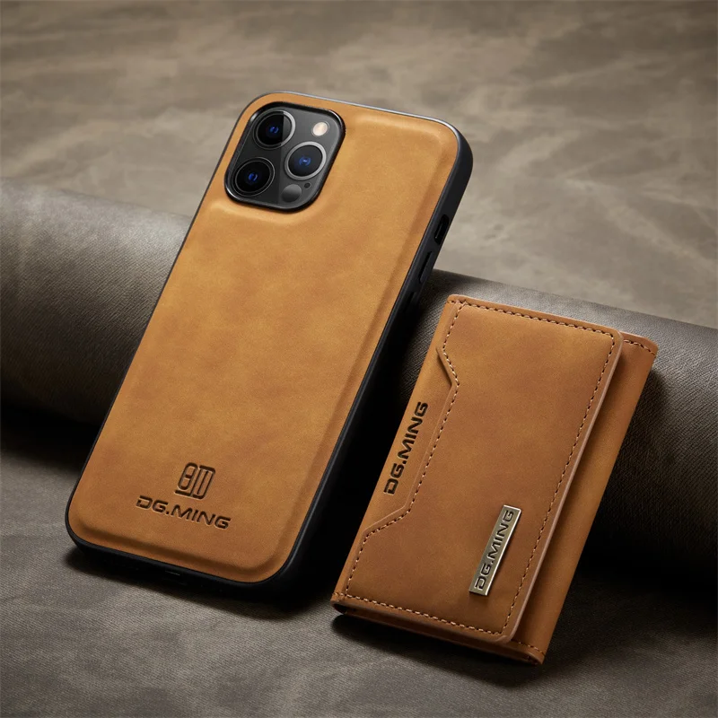 Luxury Detachable PU Leather Wallet Mobile Phone Case For iPhone 15 14 13 12 11 Pro Max Xs Xr Xs Max With Card Holder