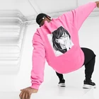 Cotton Sweatshirts Sweatshirt Cotton Sweater Spring High Quality Mens Sweatshirts Printed Hot Pink Sweatshirt