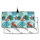 Print Microfiber Towel Super Absorbent Custom Logo Print Waffle Microfiber Golf Towel Sublimation